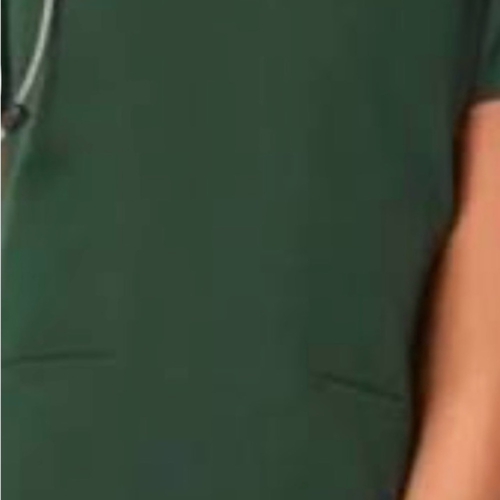 Figs Hunter  Green British Racing Limited Edition  Pocket Scrub Top